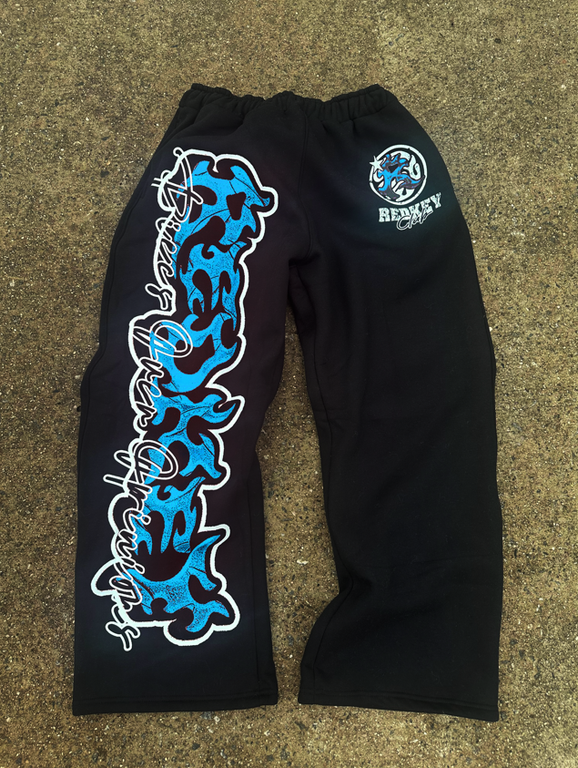 REDKEY ESSENTIAL SWEATS BLACK/BLUE
