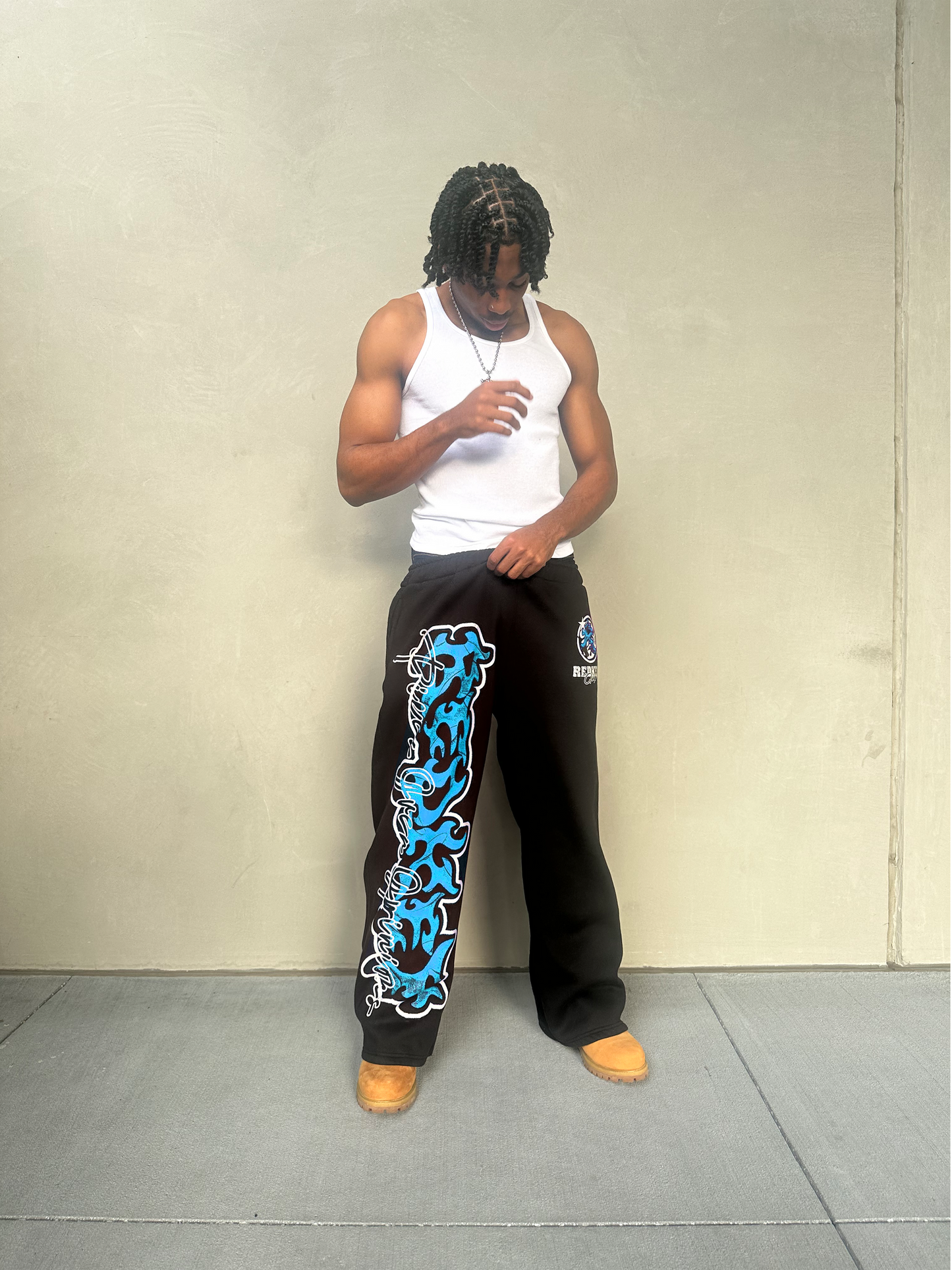REDKEY ESSENTIAL SWEATS BLACK/BLUE