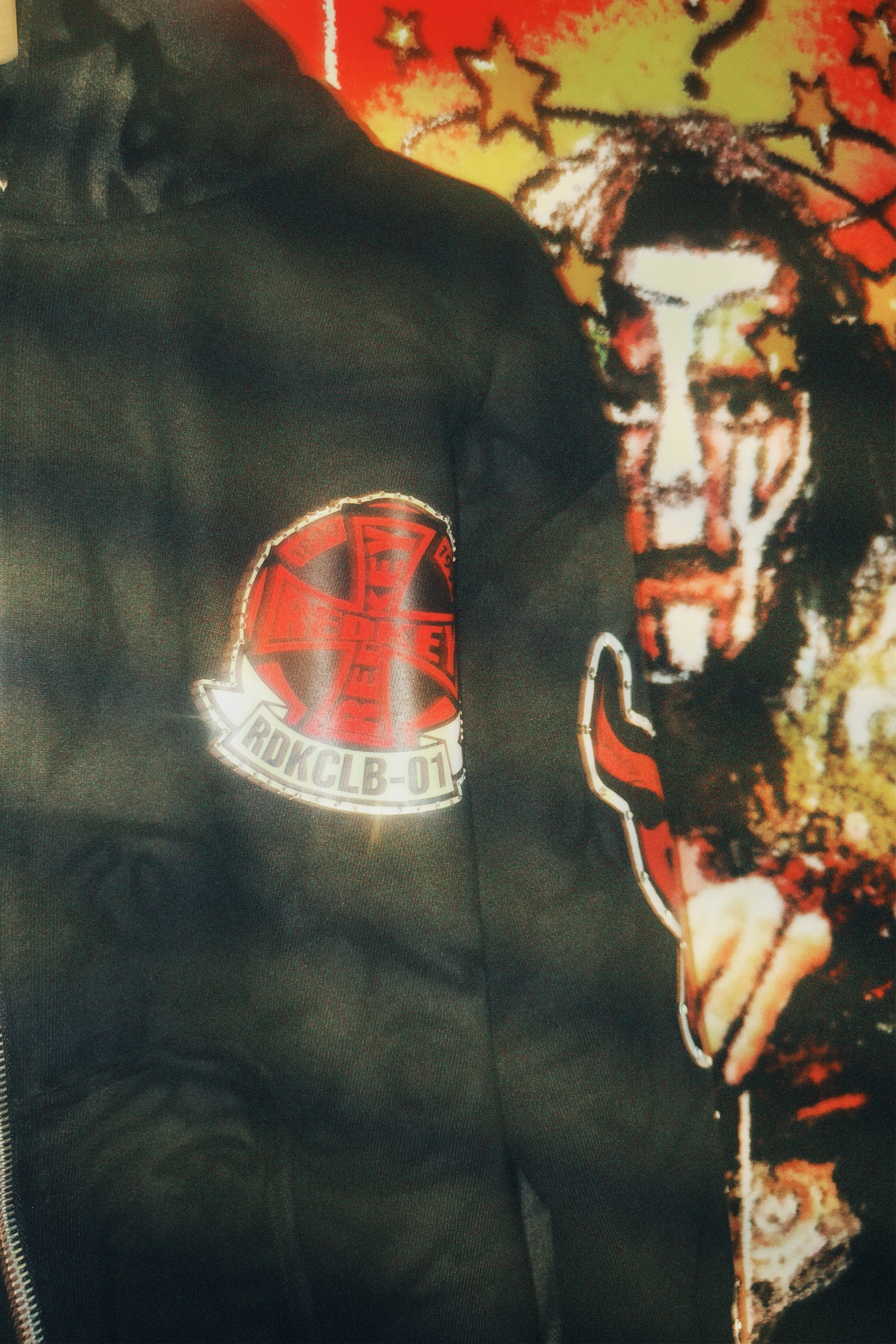 “ROGUE GRAFFITI” RED ZIP UP