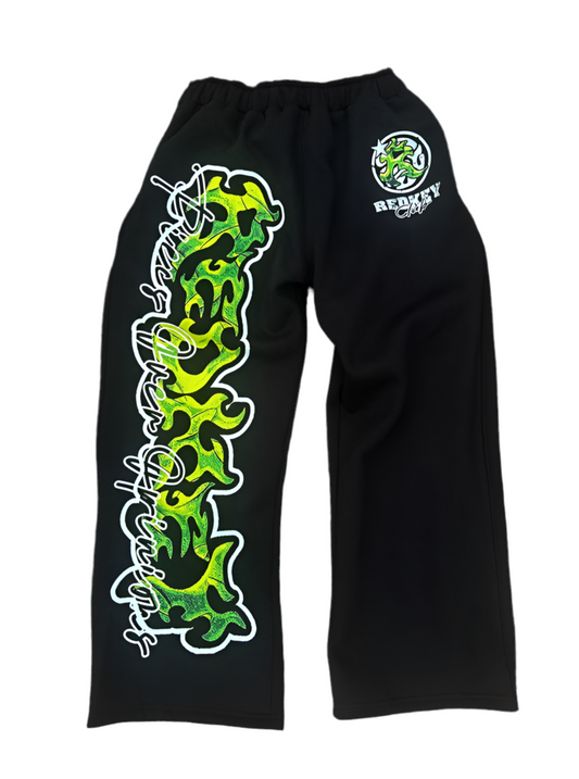REDKEY ESSENTIAL SWEATS BLACK/GREEN