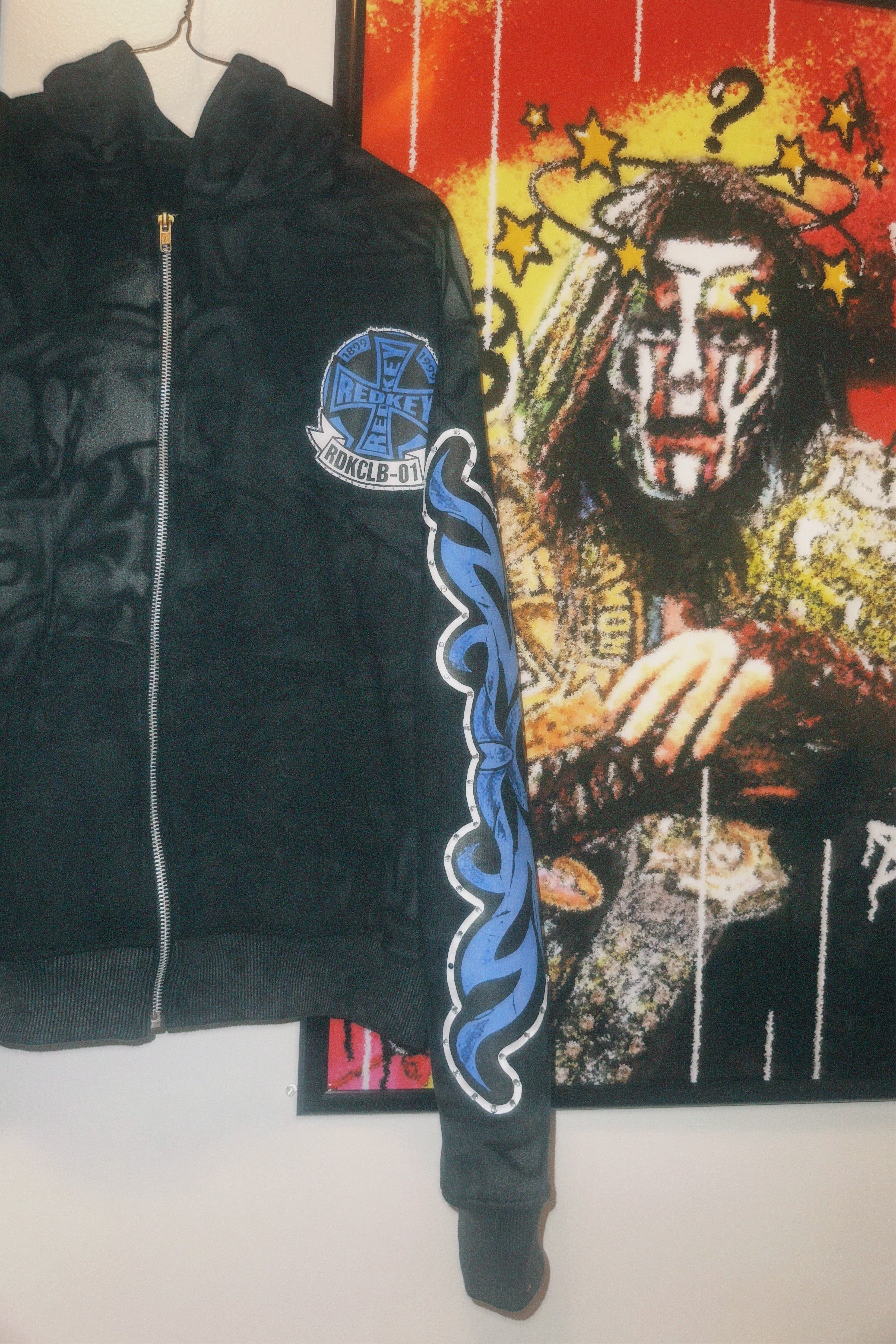 “ROGUE GRAFFITI” BLUE ZIP UP