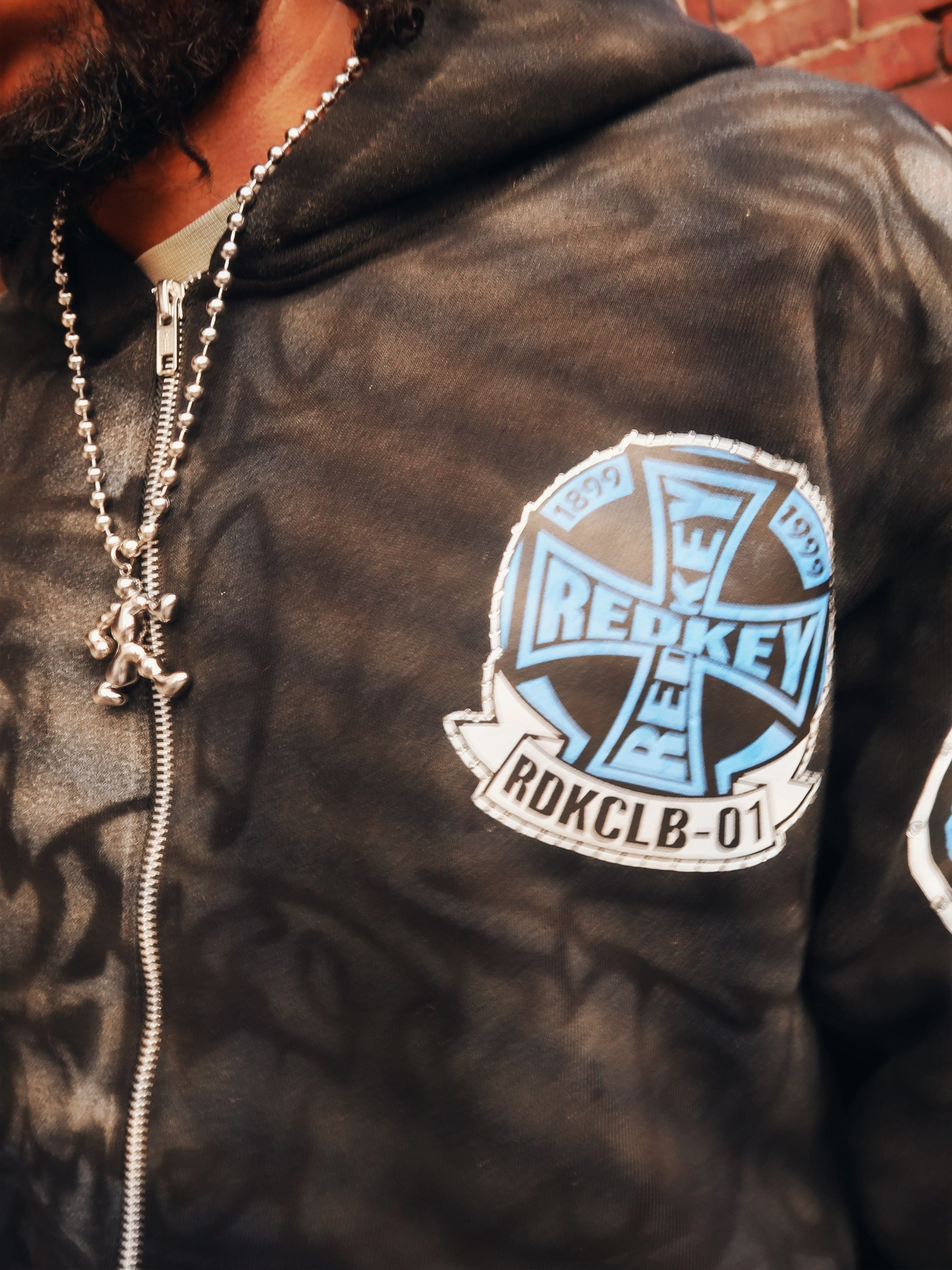 “ROGUE GRAFFITI” BLUE ZIP UP