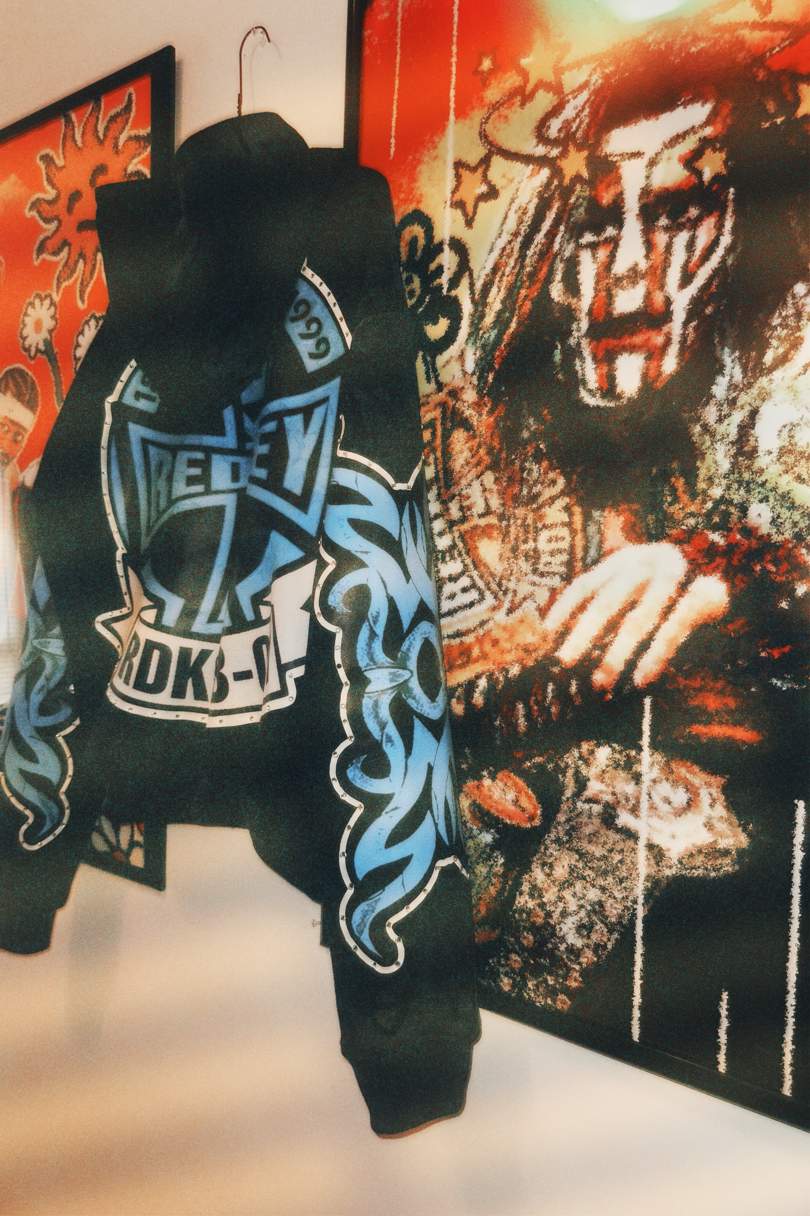 “ROGUE GRAFFITI” BLUE ZIP UP