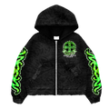“ROGUE GRAFFITI” GREEN ZIP UP