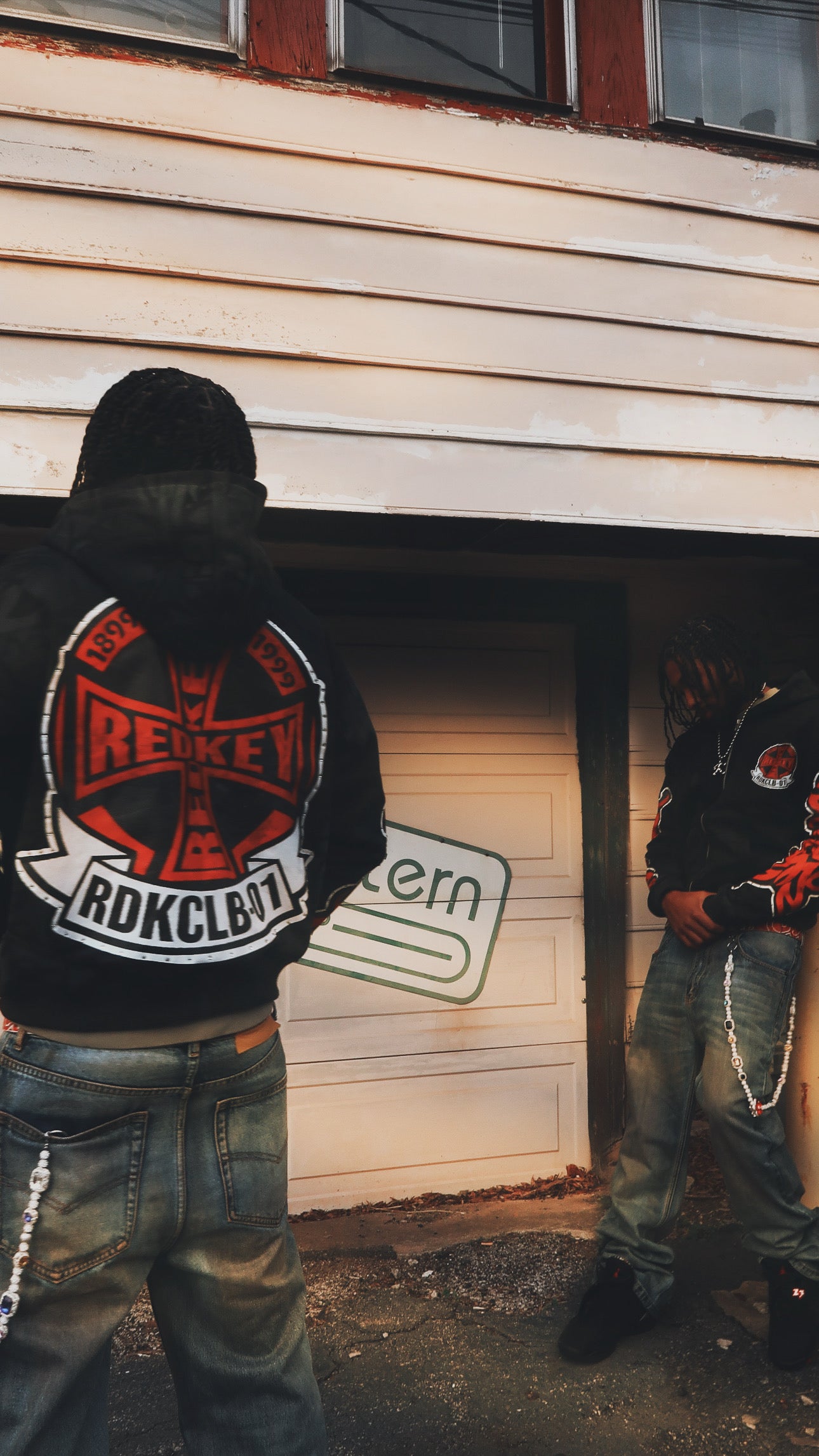“ROGUE GRAFFITI” RED ZIP UP