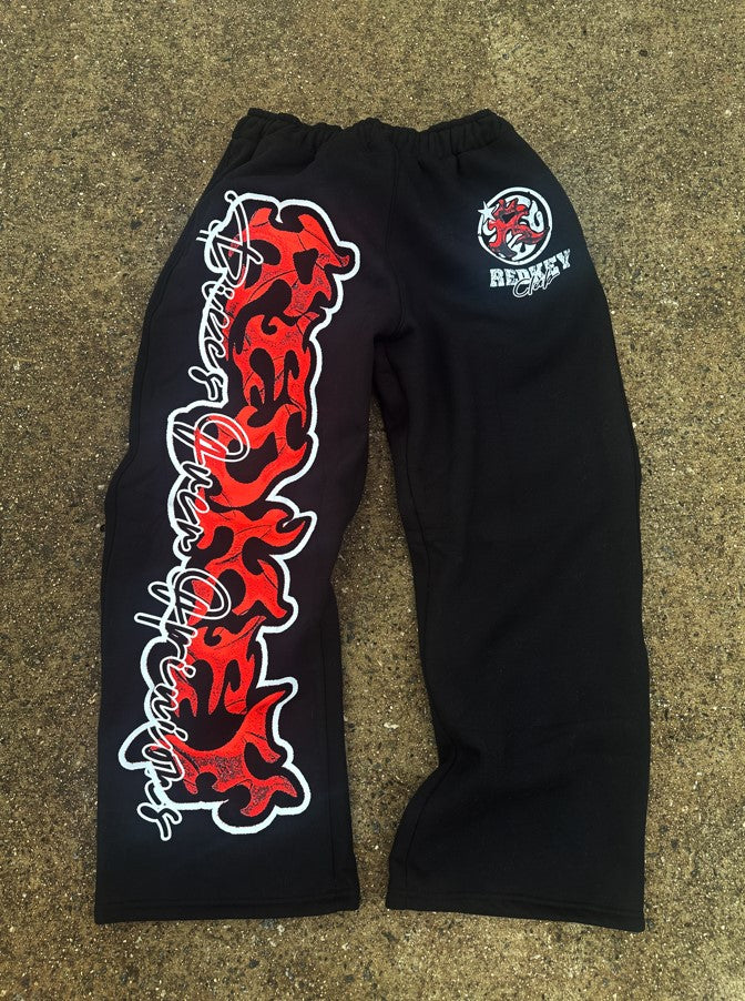REDKEY ESSENTIAL SWEATS BLACK/RED