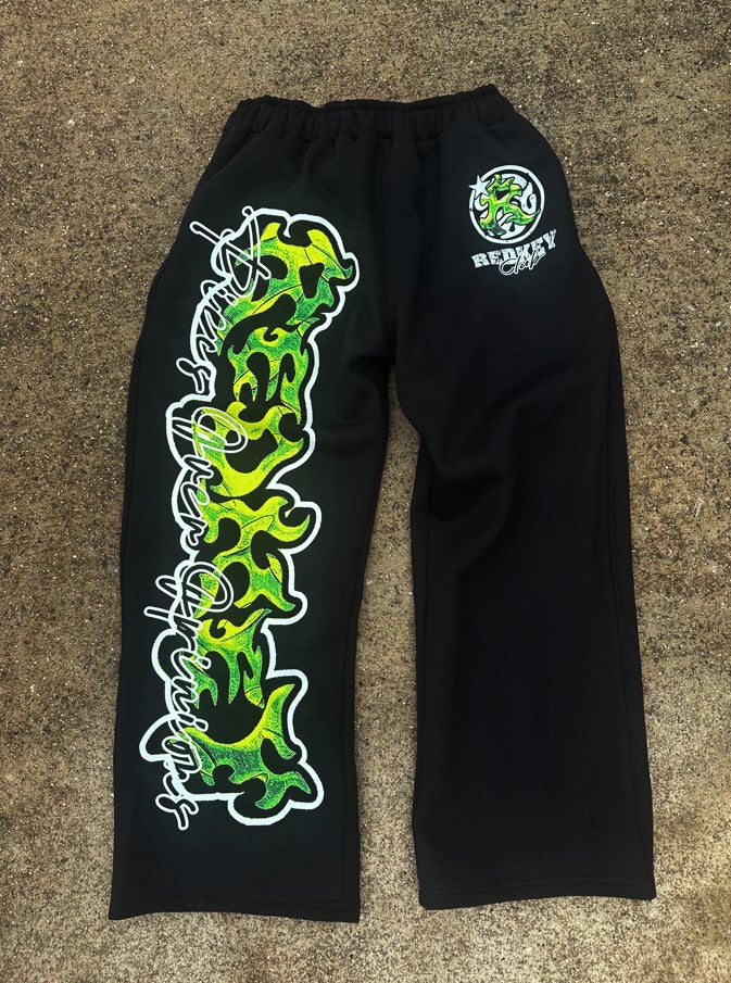 REDKEY ESSENTIAL SWEATS BLACK/GREEN
