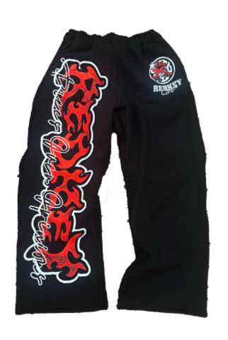 REDKEY ESSENTIAL SWEATS BLACK/RED